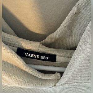 Talentless hoodie off white/ Large